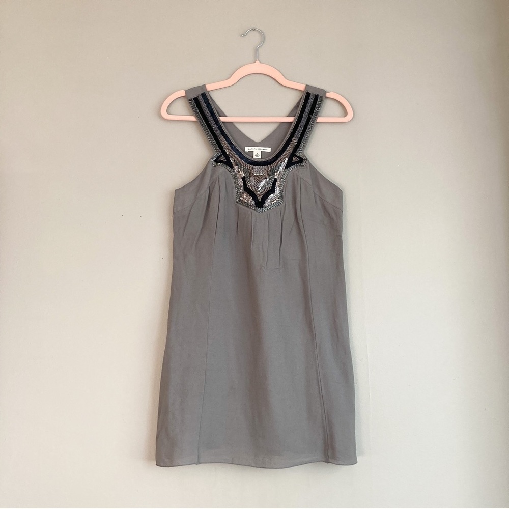 Banana Republic Halter Beaded Mini Dress